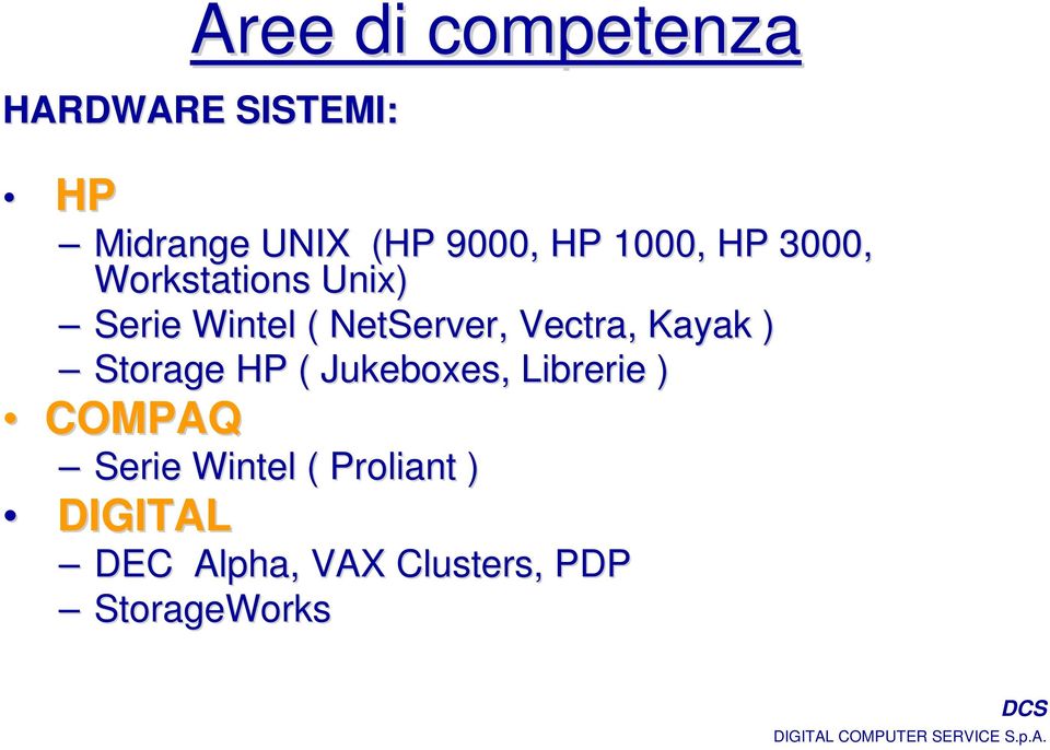Storage HP ( Jukeboxes, Librerie ) COMPAQ Serie Wintel ( Proliant