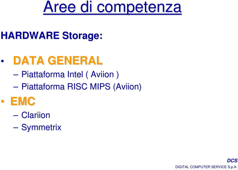 Intel ( Aviion ) Piattaforma RISC