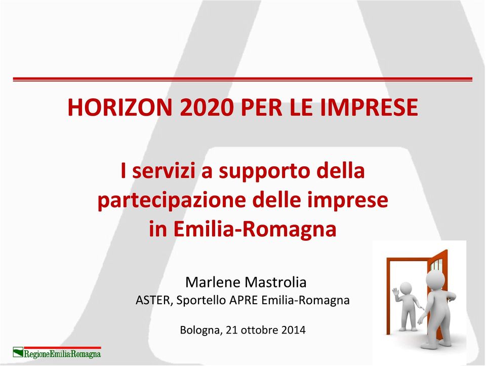 in Emilia-Romagna Marlene Mastrolia ASTER,