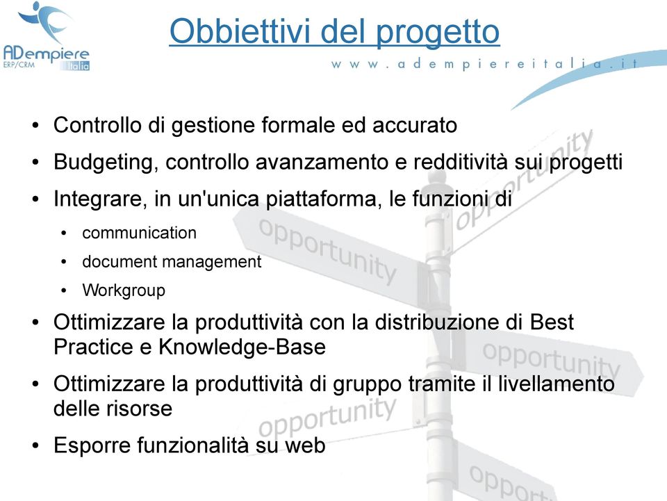 management Workgroup Ottimizzare la produttività con la distribuzione di Best Practice e