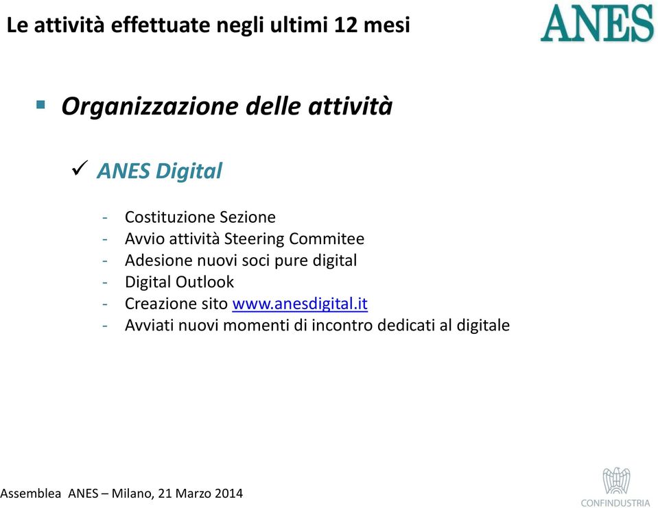 - Digital Outlook - Creazione sito www.anesdigital.