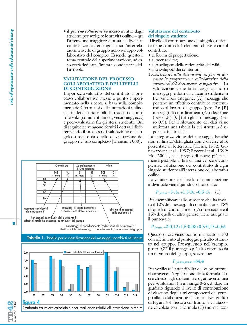 Essendo questo il tema centrale della sperimentazione, ad esso verrà dedicata l intera seconda parte dell articolo.