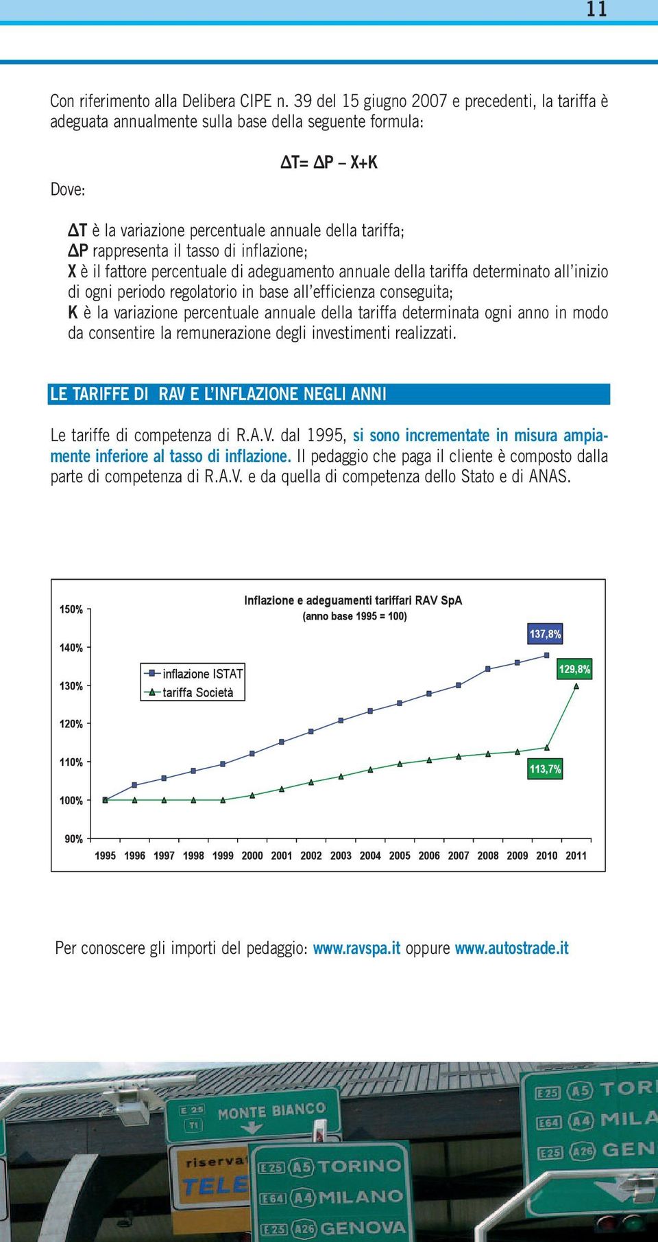 di inflazione; X è il fattore percentuale di adeguamento annuale della tariffa determinato all inizio di ogni periodo regolatorio in base all efficienza conseguita; K è la variazione percentuale