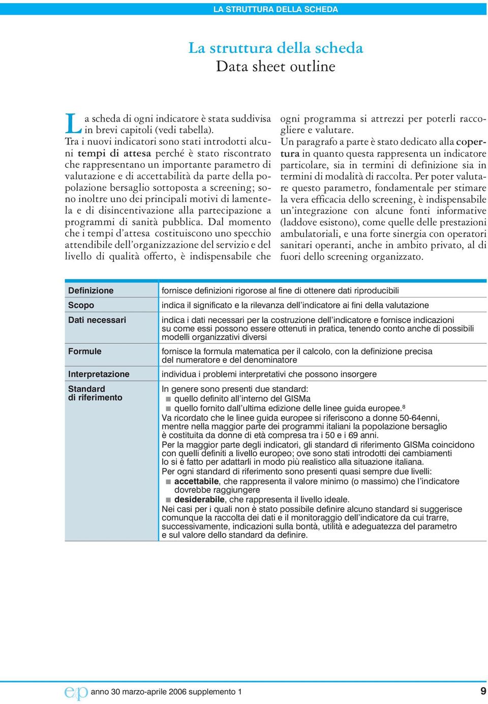 bersaglio sottoposta a screening; sono inoltre uno dei principali motivi di lamentela e di disincentivazione alla partecipazione a programmi di sanità pubblica.