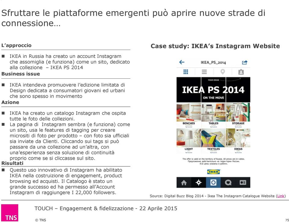 IKEA ha creato un catalogo Instagram che ospita tutte le foto delle collezioni.