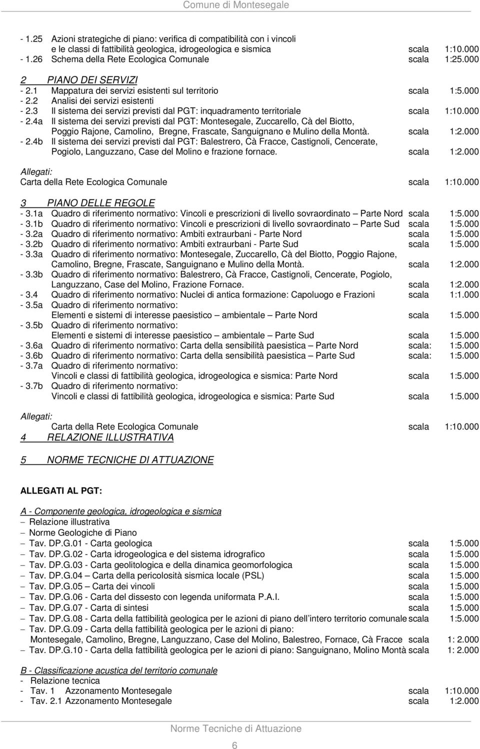 3 Il sistema dei servizi previsti dal PGT: inquadramento territoriale scala 1:10.000-2.