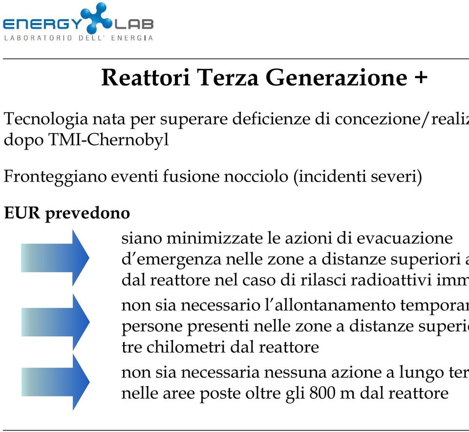 superiori a dal reattore nel caso di rilasci radioattivi imm non sia necessario l allontanamento temporan persone presenti nelle