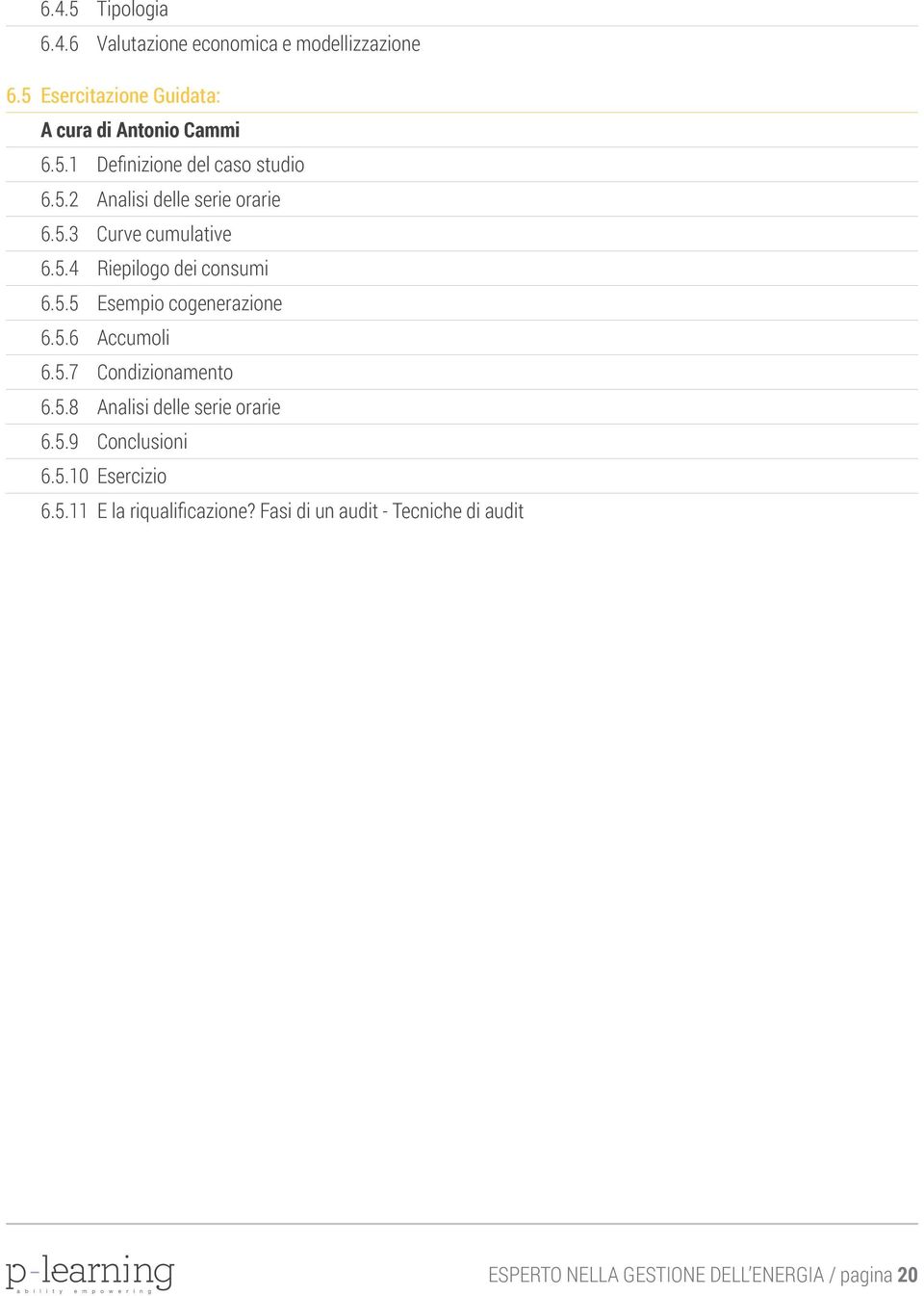 5.7 Condizionamento 6.5.8 Analisi delle serie orarie 6.5.9 Conclusioni 6.5.10 Esercizio 6.5.11 E la riqualificazione?