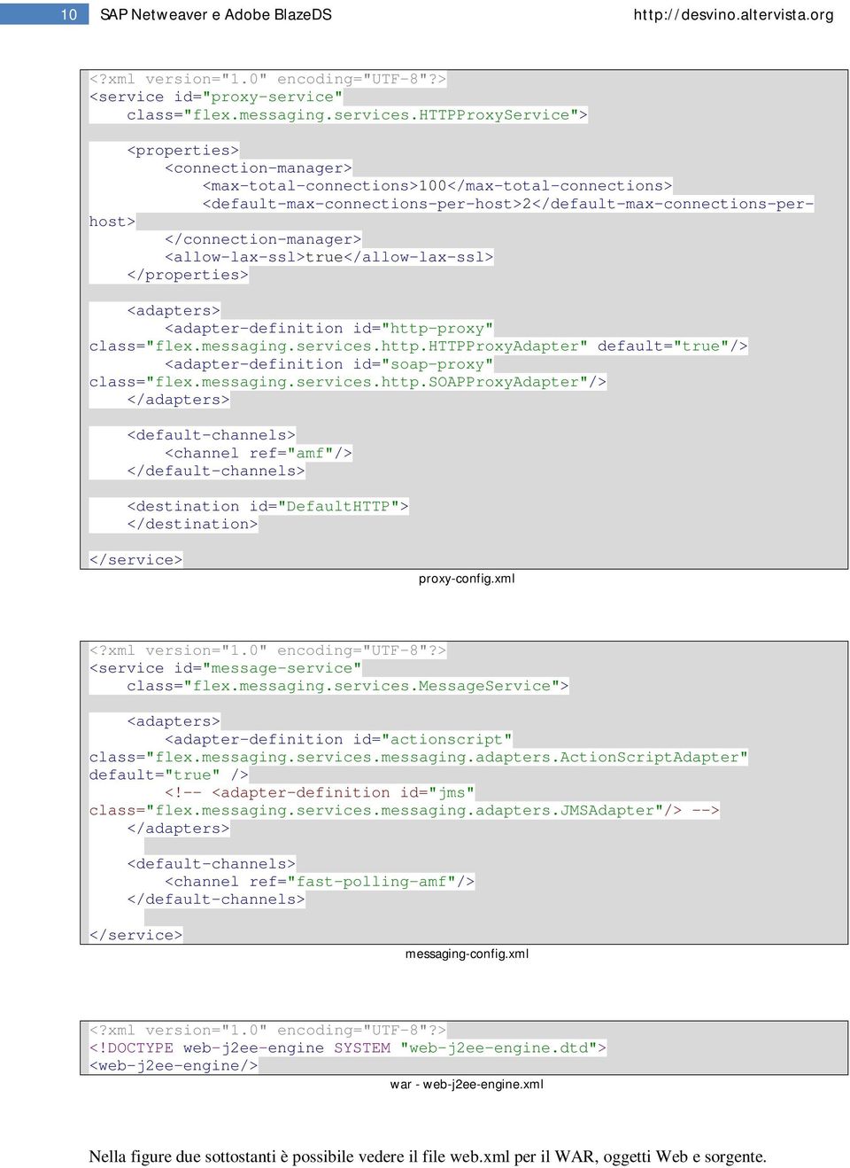 <allow-lax-ssl>true</allow-lax-ssl> </properties> <adapters> <adapter-definition id="http-proxy" class="flex.messaging.services.http.httpproxyadapter" default="true"/> <adapter-definition id="soap-proxy" class="flex.