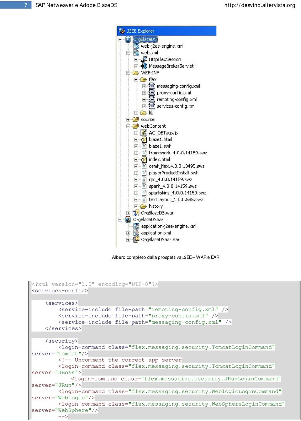 xml" /> </services> <security> <login-command class="flex.messaging.security.tomcatlogincommand" server="tomcat"/> <!-- Uncomment the correct app server <login-command class="flex.messaging.security.tomcatlogincommand" server="jboss"> <login-command class="flex.