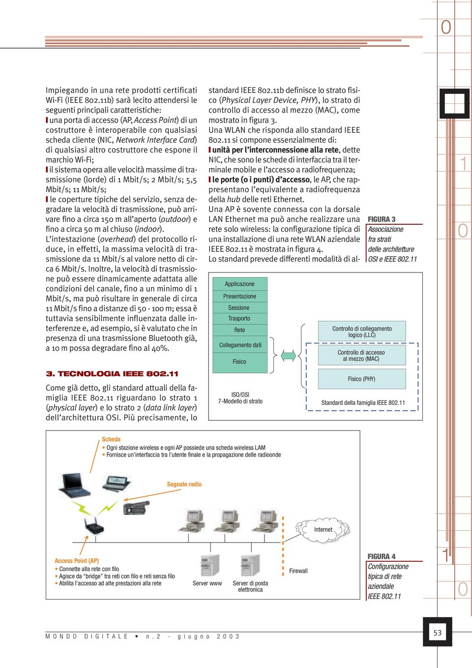 di qualsiasi altro costruttore che espone il marchio Wi-Fi; il sistema opera alle velocità massime di trasmissione (lorde) di Mbit/s; 2 Mbit/s; 5,5 Mbit/s; Mbit/s; le coperture tipiche del servizio,