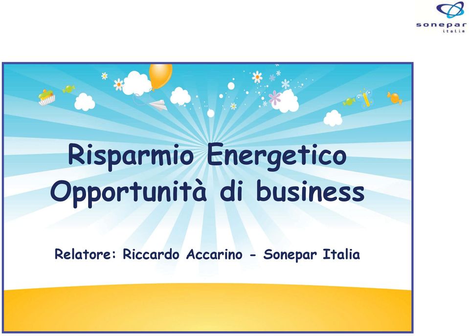 business Relatore: