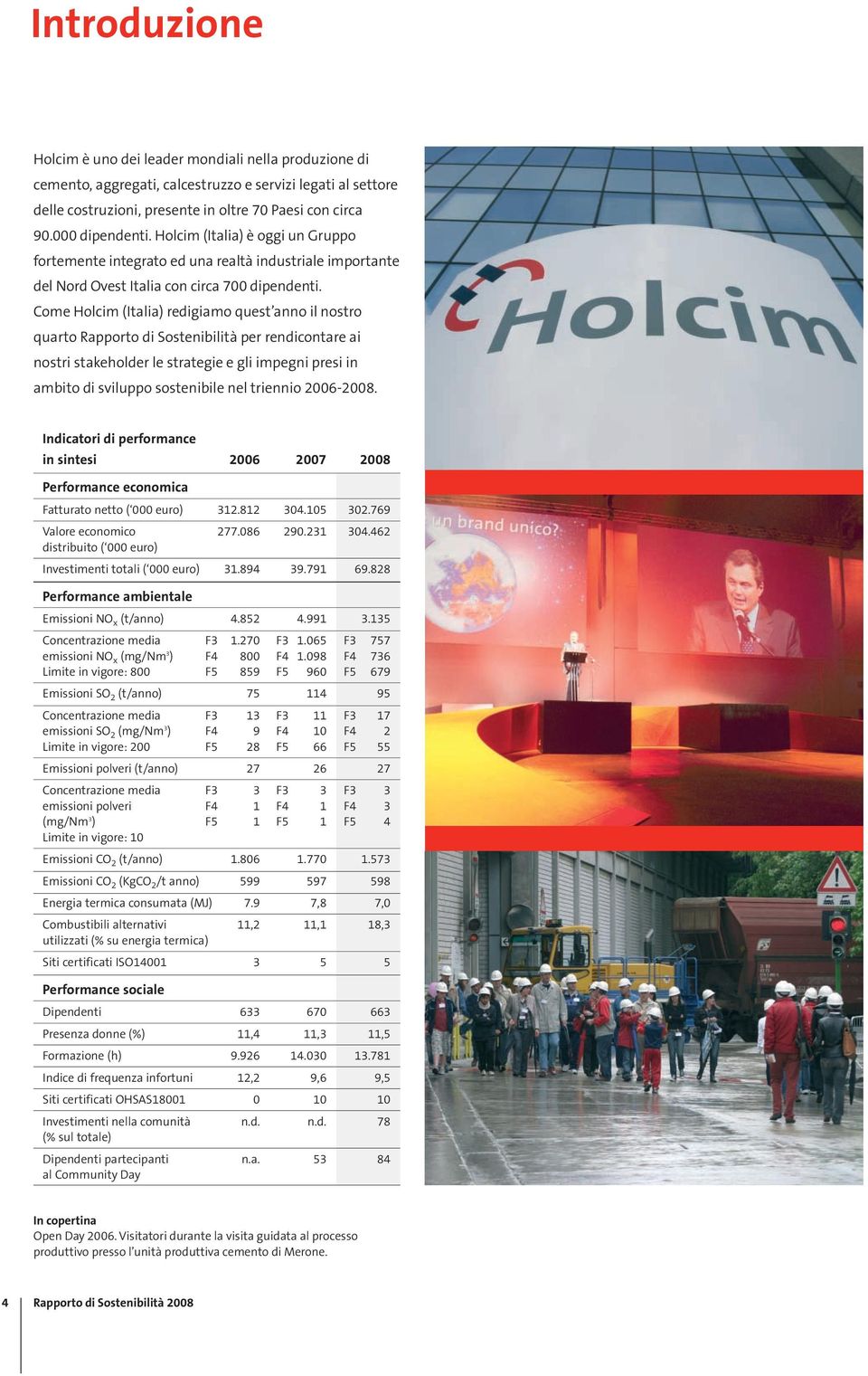 Come Holcim (Italia) redigiamo quest anno il nostro quarto Rapporto di Sostenibilità per rendicontare ai nostri stakeholder le strategie e gli impegni presi in ambito di sviluppo sostenibile nel