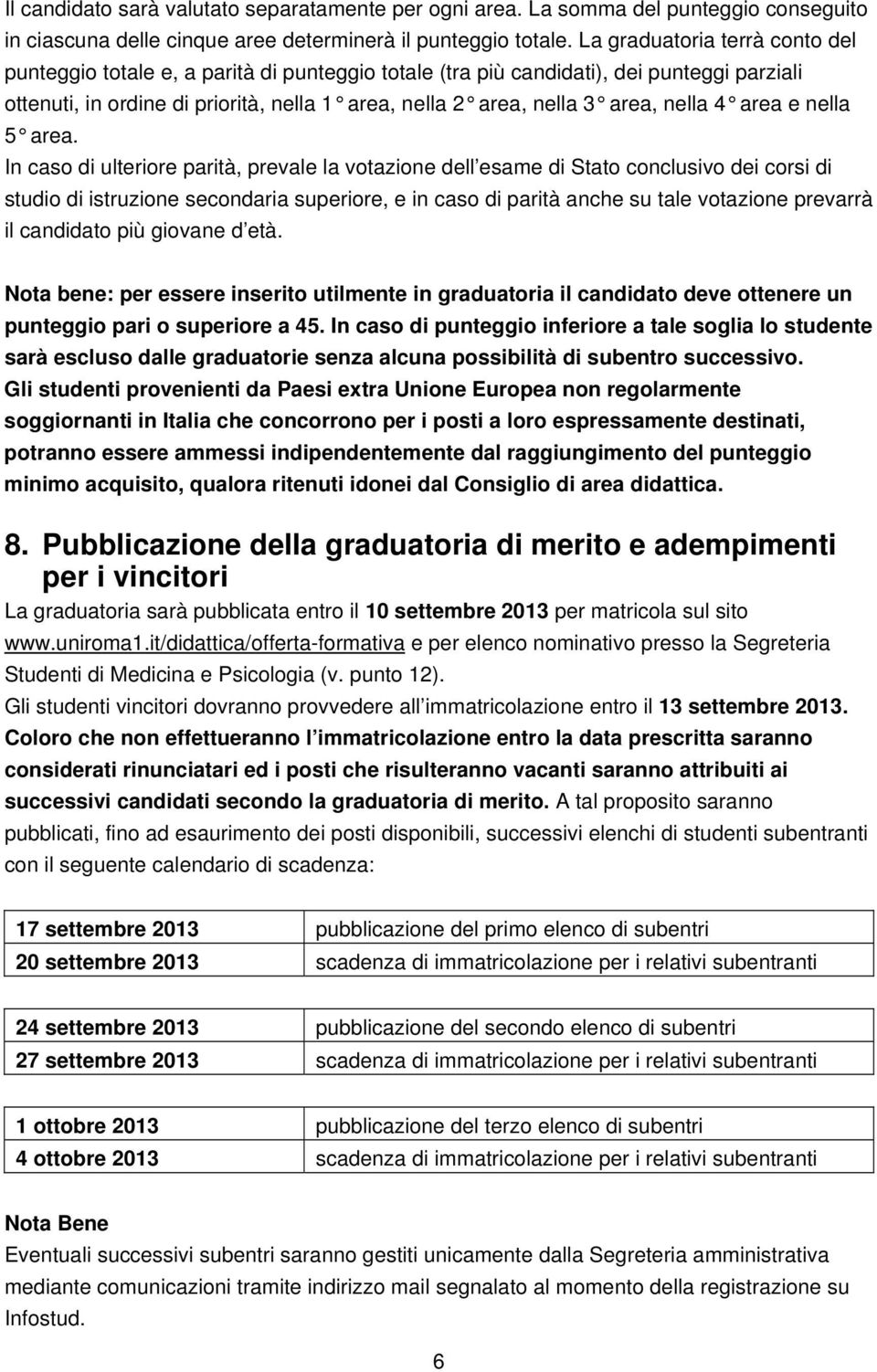 nella 4 area e nella 5 area.