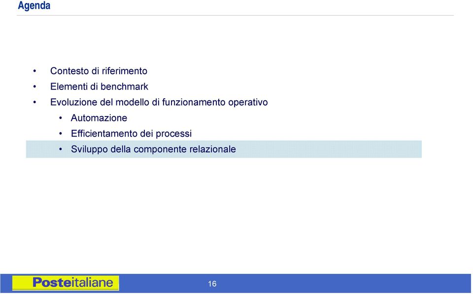 funzionamento operativo Automazione