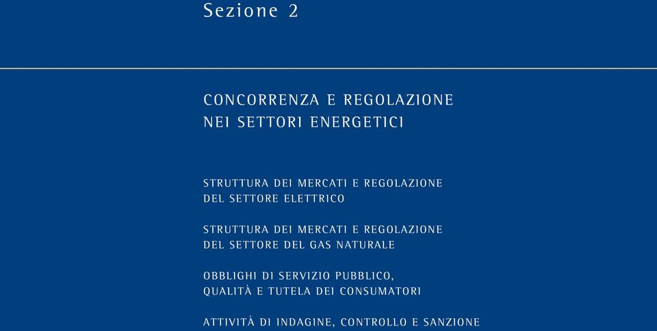 REGOLAZIONE DEL SETTORE DEL GAS NATURALE OBBLIGHI DI SERVIZIO PUBBLICO,