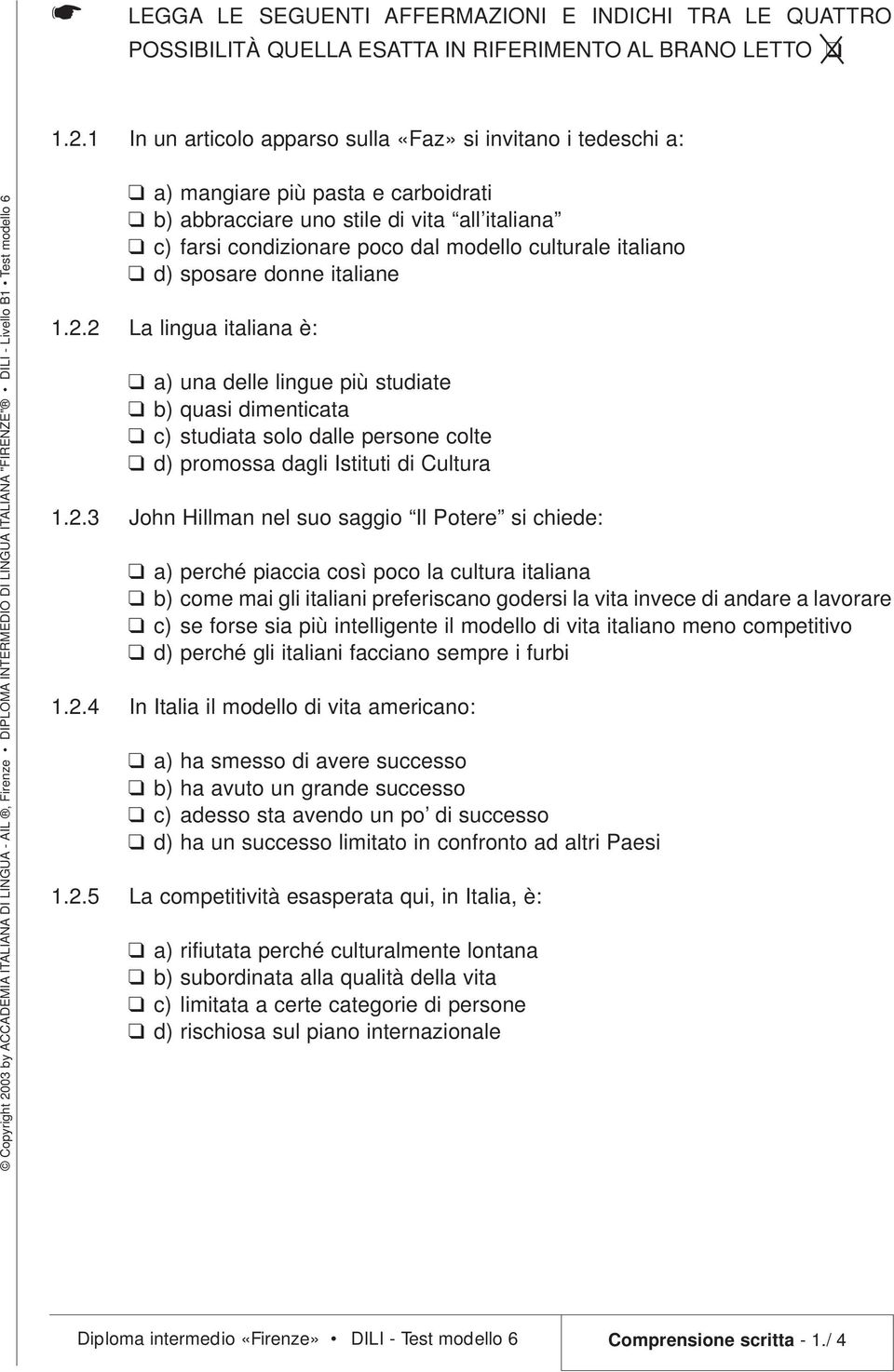 italiano d) sposare donne italiane 1.2.