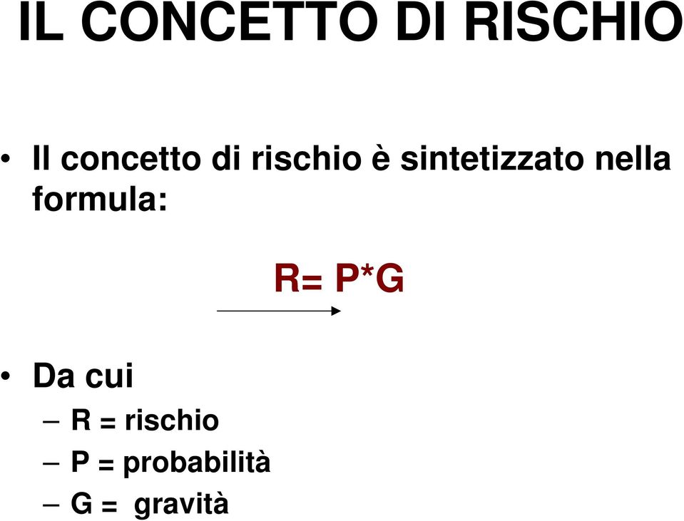 sintetizzato nella formula: R=