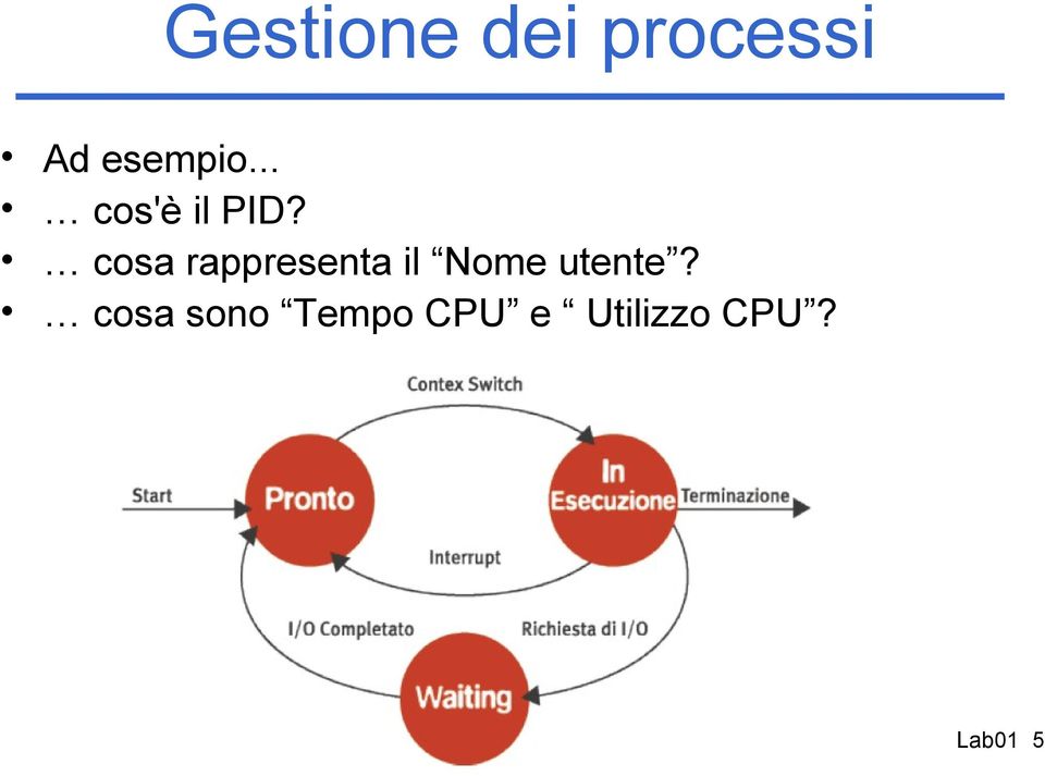 cosa rappresenta il Nome utente?