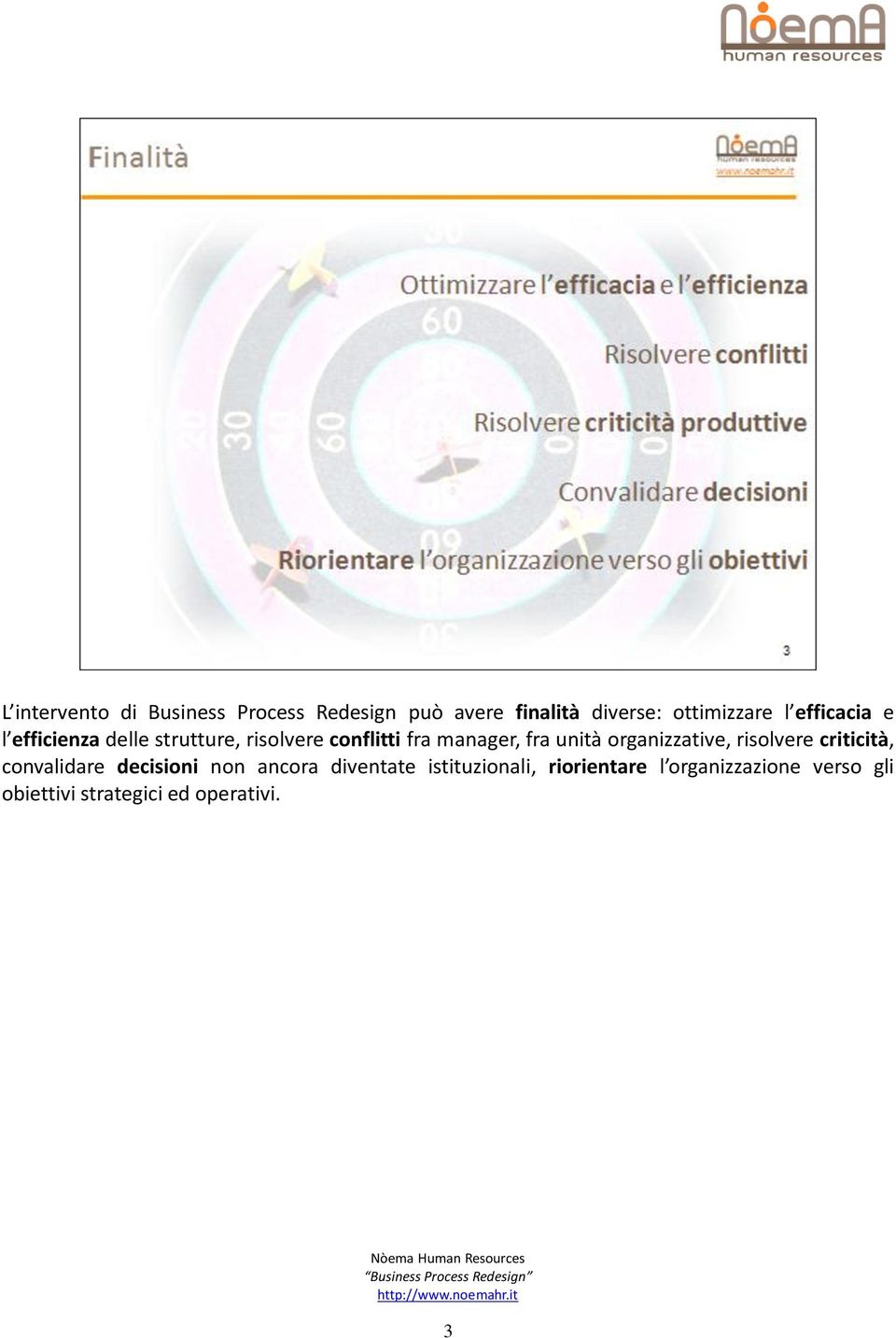 organizzative, risolvere criticità, convalidare decisioni non ancora diventate