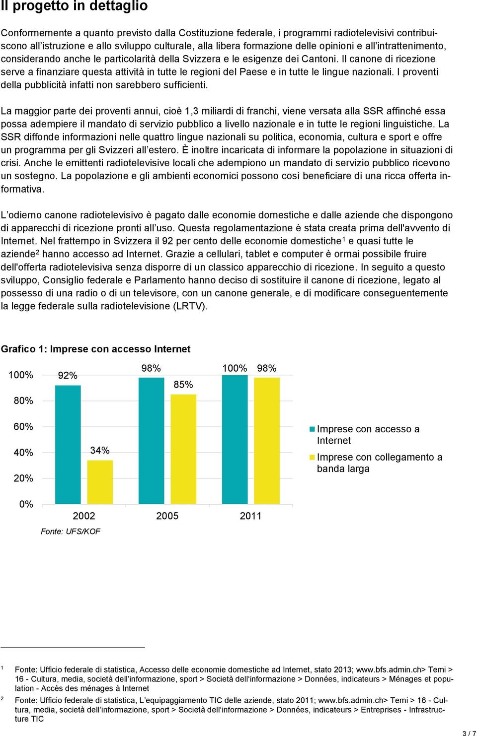 Il canone di ricezione serve a finanziare questa attività in tutte le regioni del Paese e in tutte le lingue nazionali. I proventi della pubblicità infatti non sarebbero sufficienti.