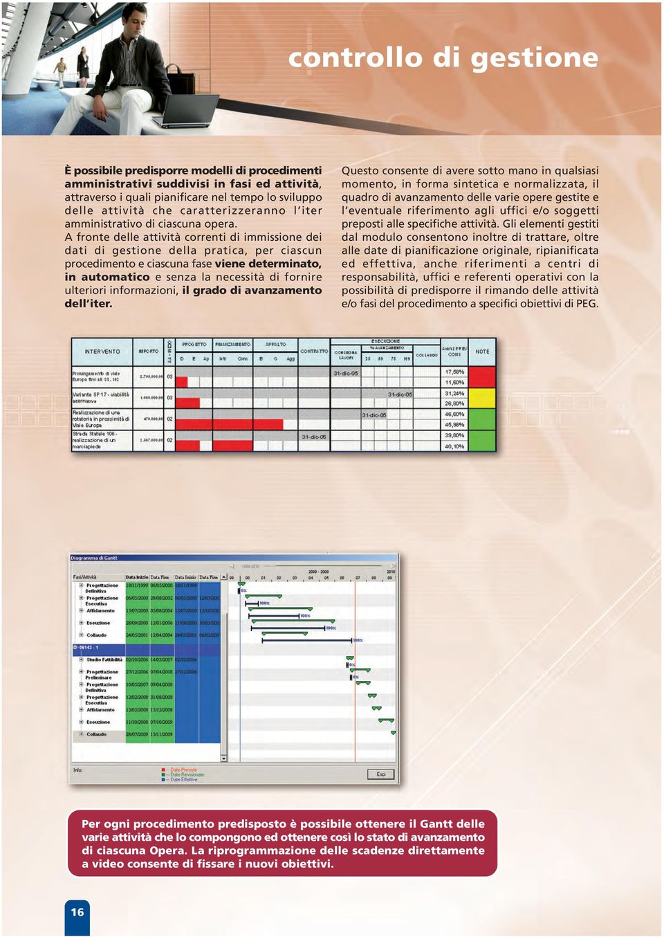 A fronte delle attività correnti di immissione dei dati di gestione della pratica, per ciascun procedimento e ciascuna fase viene determinato, in automatico e senza la necessità di fornire ulteriori