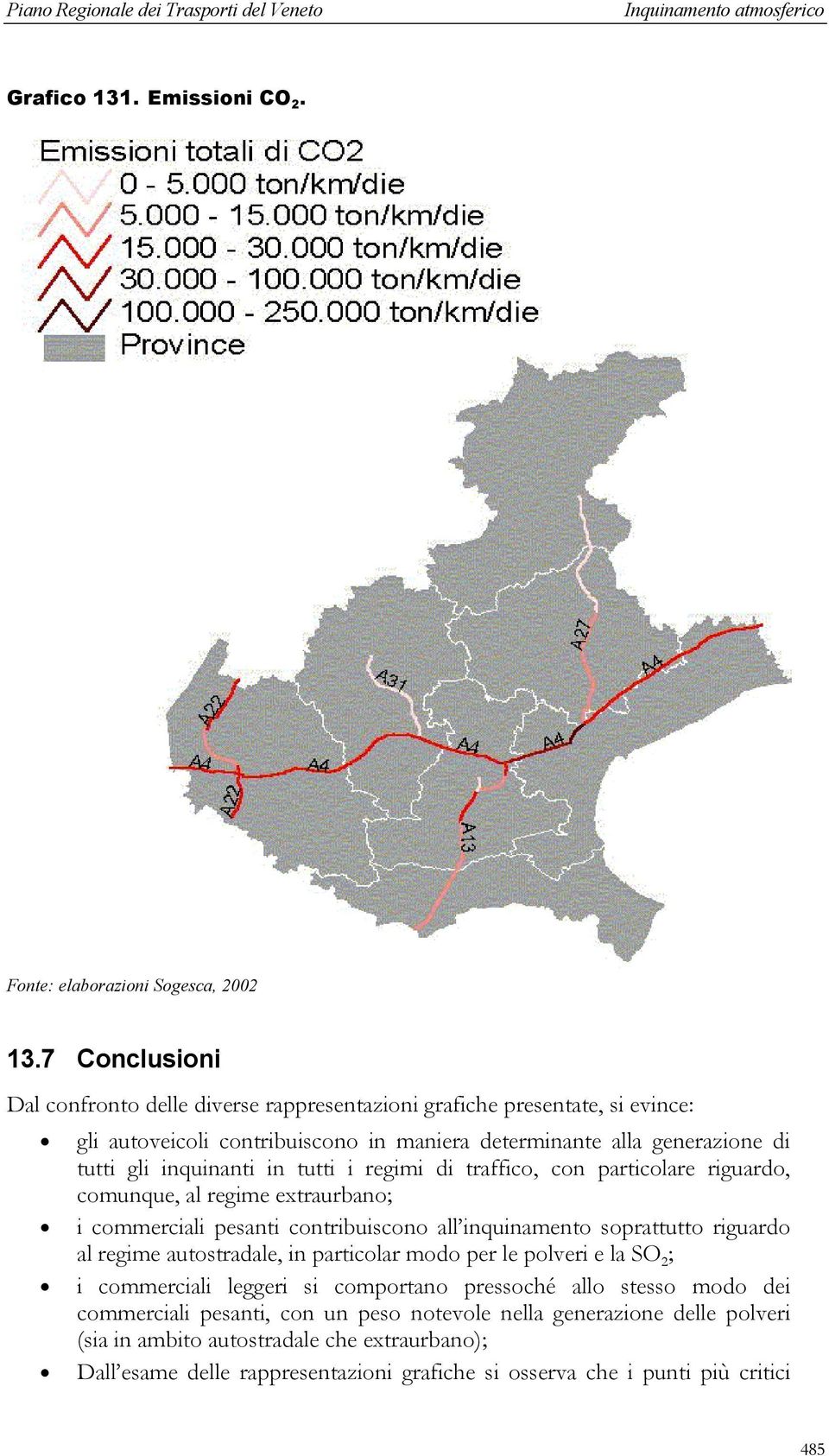 in tutti i regimi di traffico, con particolare riguardo, comunque, al regime extraurbano; i commerciali pesanti contribuiscono all inquinamento soprattutto riguardo al regime autostradale,