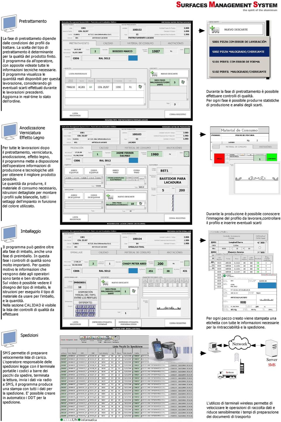 Il programma visualizza le quantità reali disponibili per questa lavorazione, considerando gli eventuali scarti effettuati durante le lavorazioni precedenti.