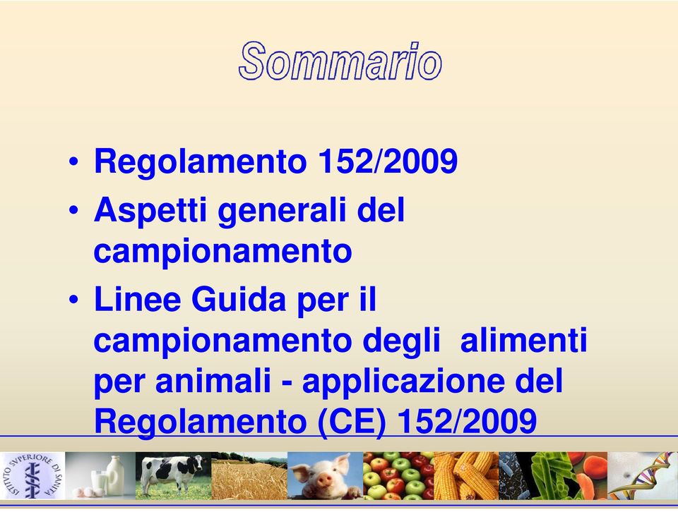 campionamento degli alimenti per