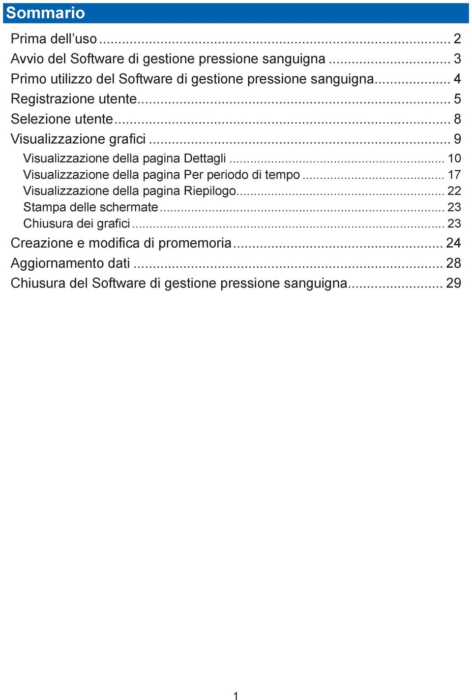 .. 8 Visualizzazione grafici... 9 Visualizzazione della pagina Dettagli... 10 Visualizzazione della pagina Per periodo di tempo.