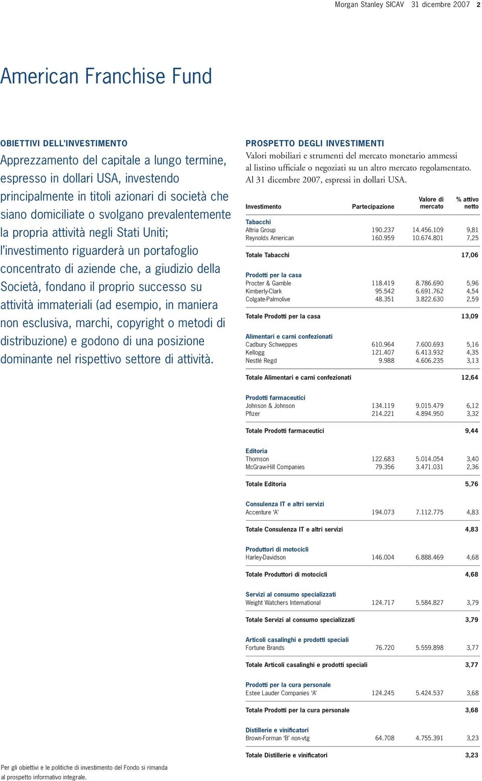 Società, fondano il proprio successo su attività immateriali (ad esempio, in maniera non esclusiva, marchi, copyright o metodi di distribuzione) e godono di una posizione dominante nel rispettivo