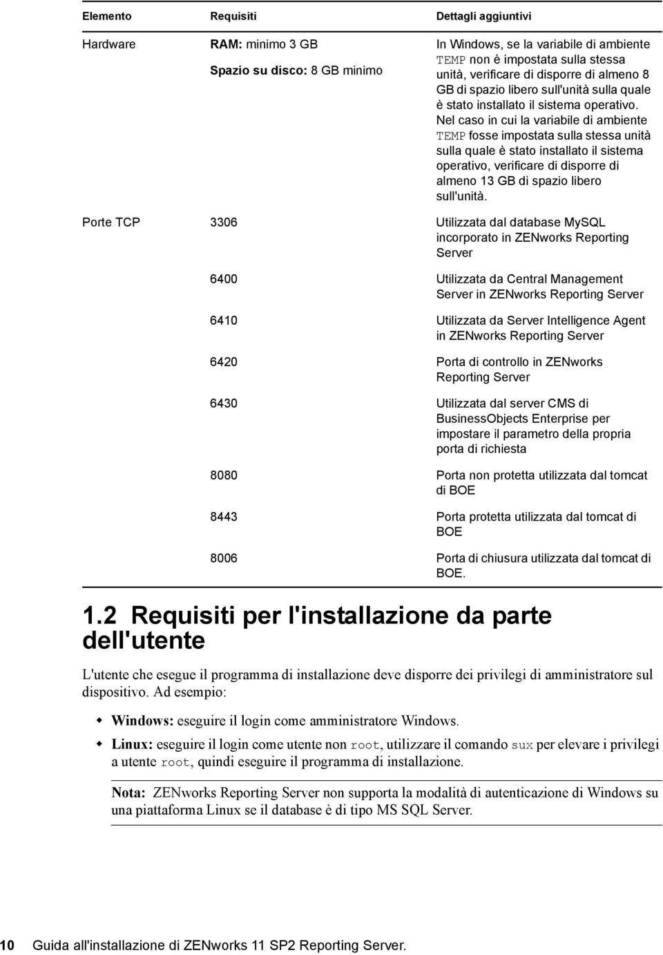 Nel caso in cui la variabile di ambiente TEMP fosse impostata sulla stessa unità sulla quale è stato installato il sistema operativo, verificare di disporre di almeno 13 GB di spazio libero