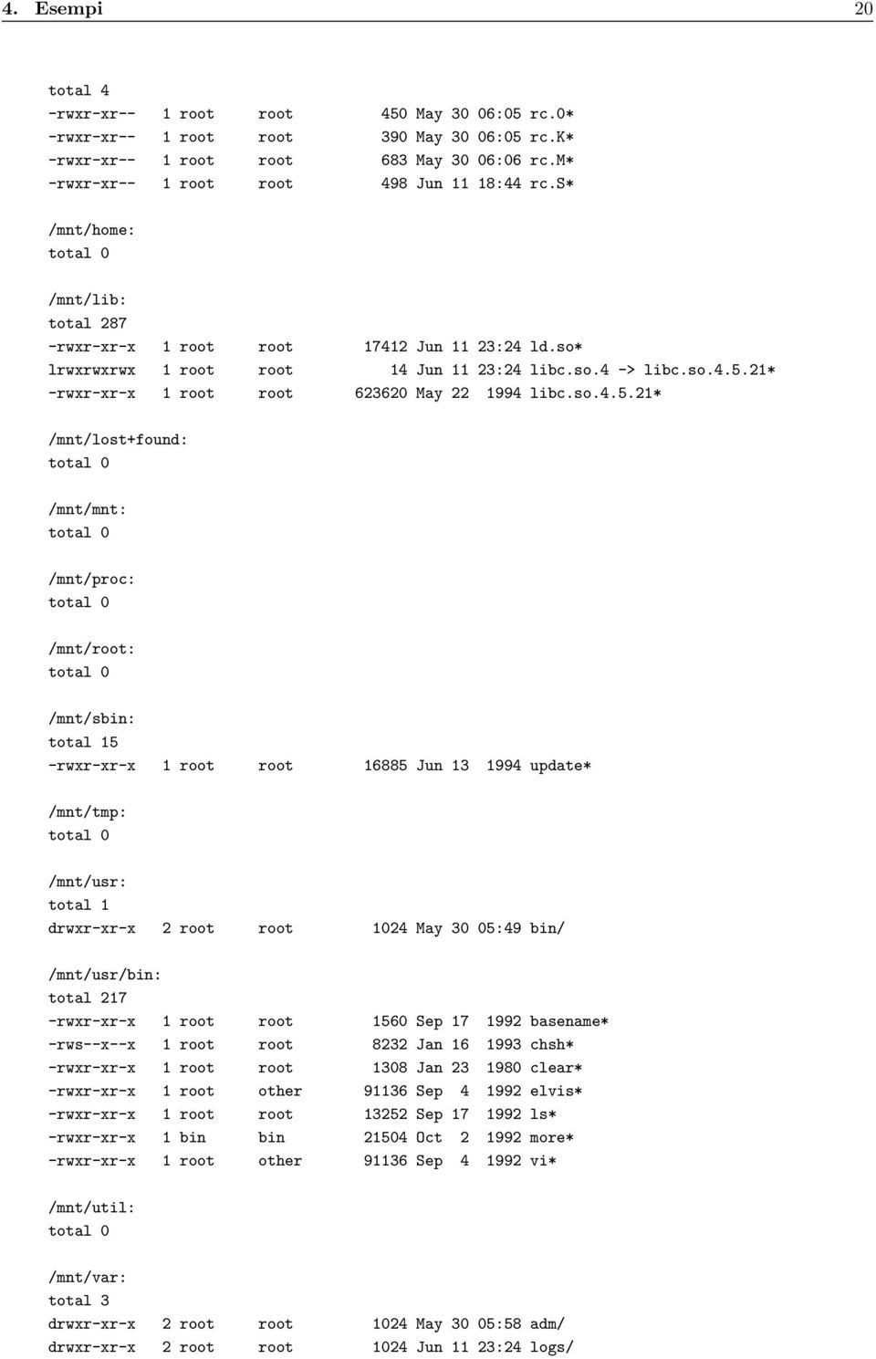 21* -rwxr-xr-x 1 root root 623620 May 22 1994 libc.so.4.5.