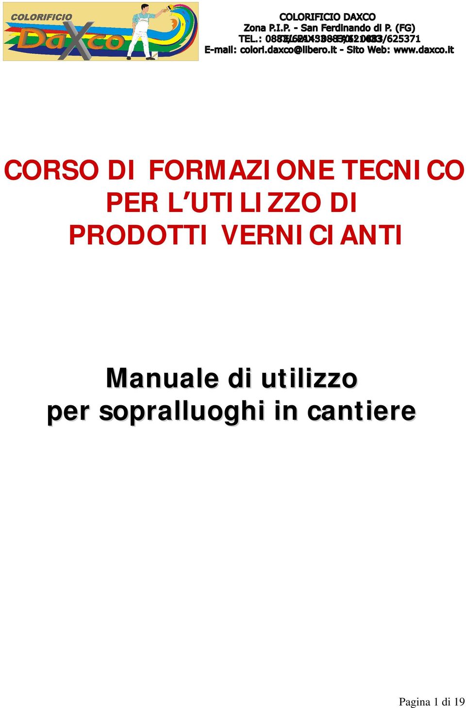 ANTI Manuale di utilizzo per