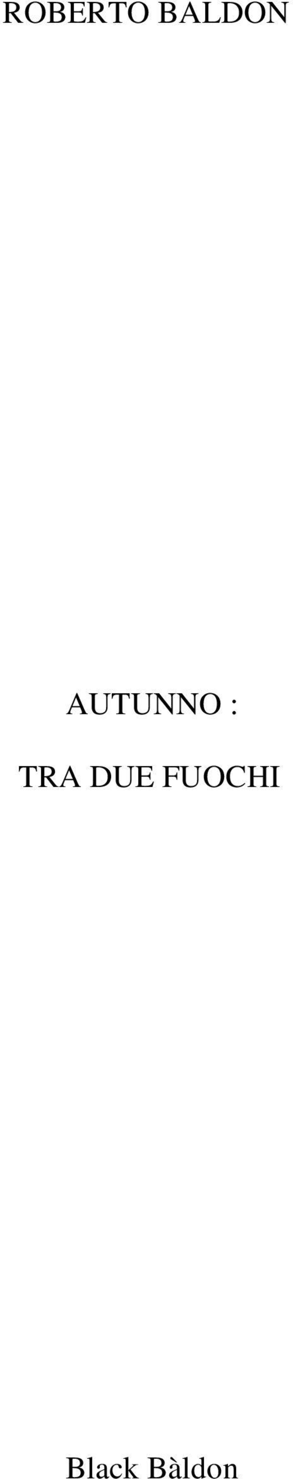 AUTUNNO :