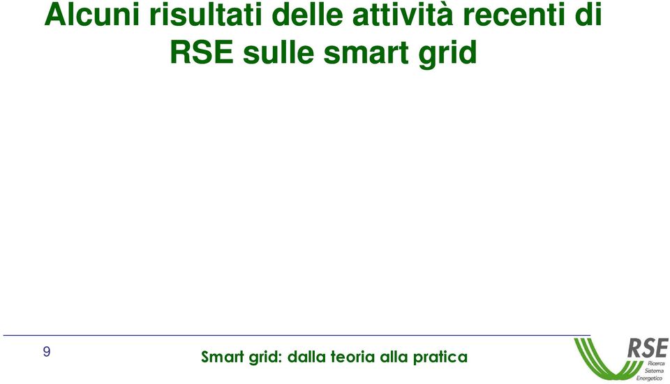 recenti di RSE