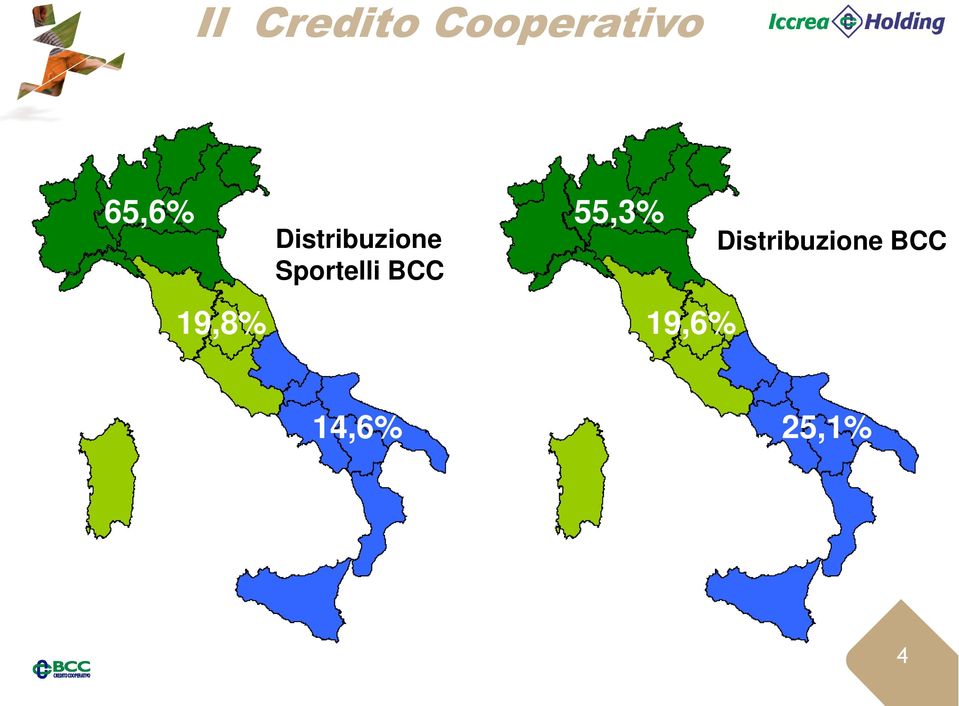 Sportelli BCC 55,3% 19,6%