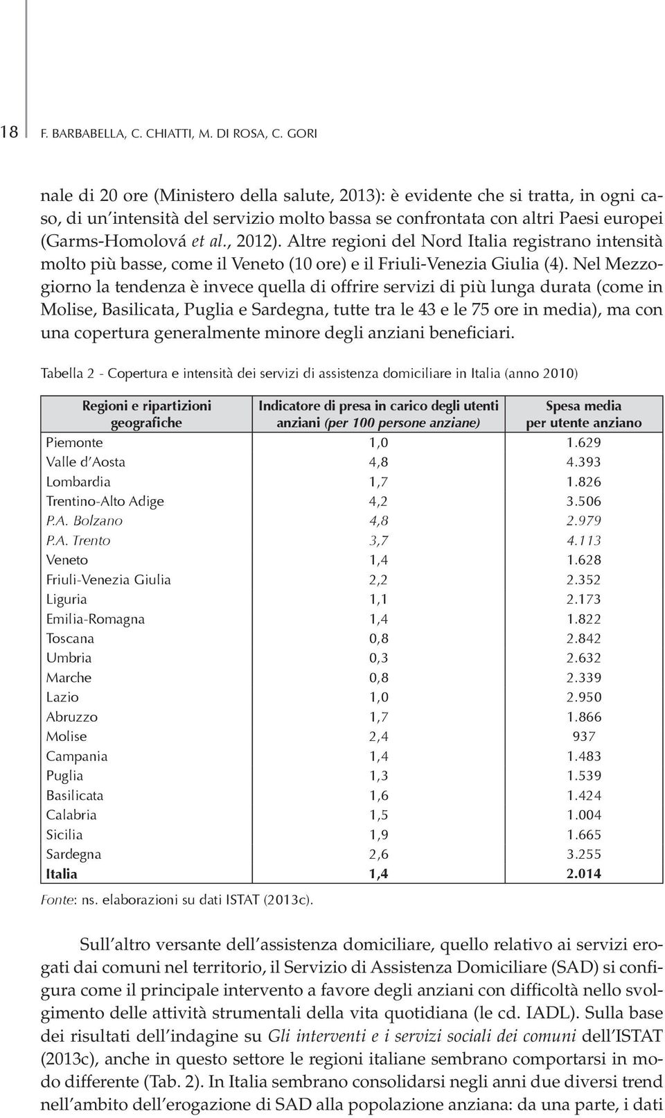 , 2012). Altre regioni del Nord Italia registrano intensità molto più basse, come il Veneto (10 ore) e il Friuli-Venezia Giulia (4).