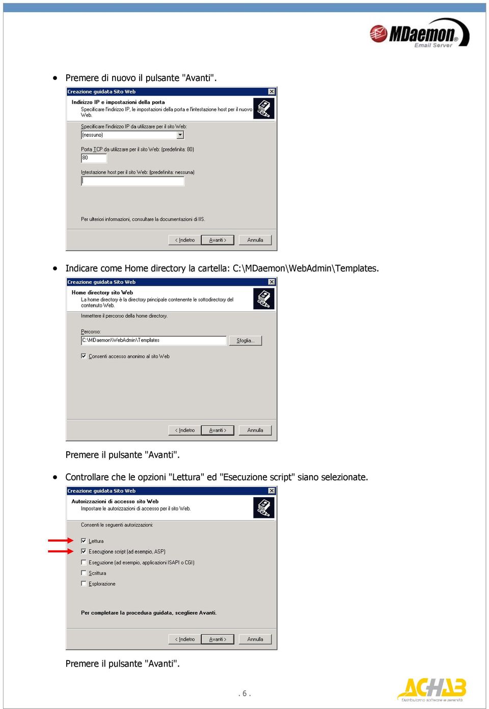 C:\MDaemon\WebAdmin\Templates. Premere il pulsante "Avanti".