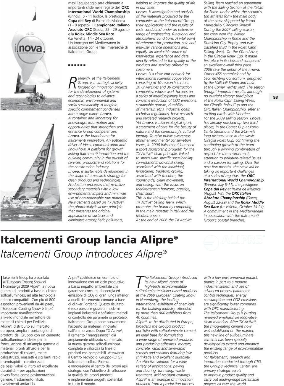 Un impegno nel Mediterraneo in associazione con le filiali rivierasche di Italcementi Group.