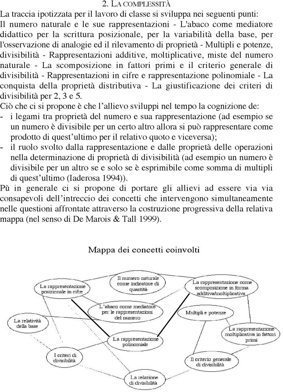 numero naturale - La scomposizione in fattori primi e il criterio generale di divisibilità - Rappresentazioni in cifre e rappresentazione polinomiale - La conquista della proprietà distributiva - La