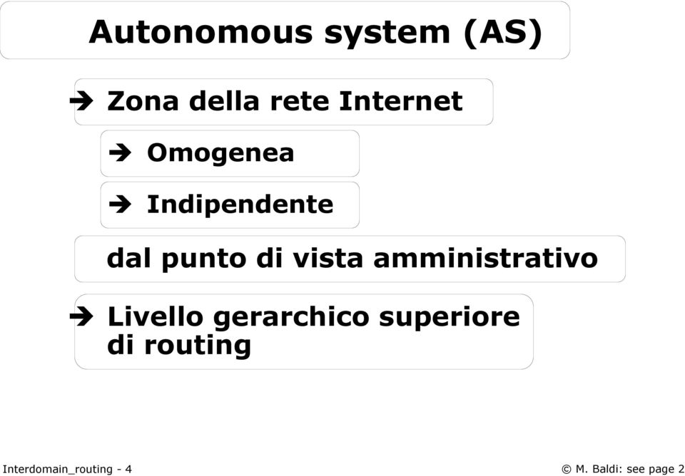 di vista amministrativo Livello