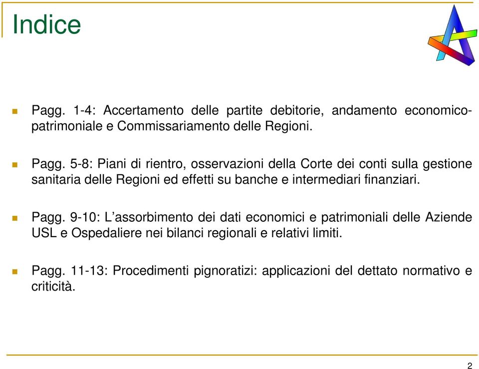 e intermediari finanziari. Pagg.