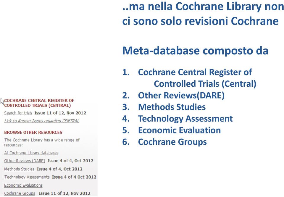 Cochrane Central Register of Controlled dti Trials (Central) 2.