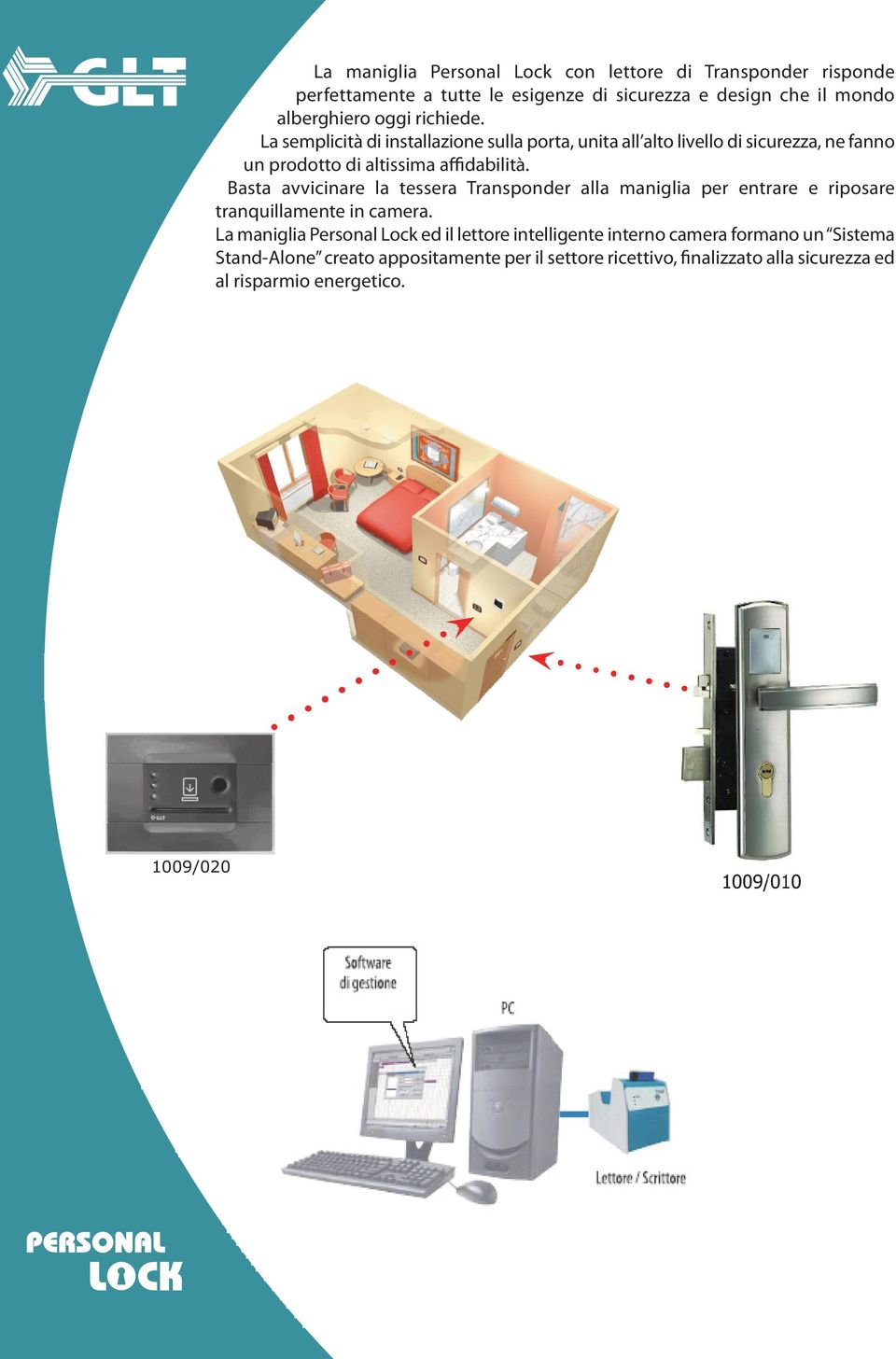 La semplicità di installazione sulla porta, unita all alto livello di sicurezza, ne fanno un prodotto di altissima affidabilità.