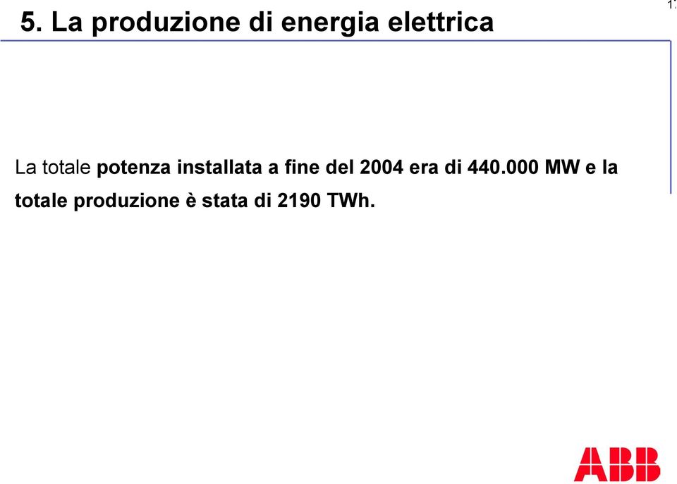 installata a fine del 2004 era di