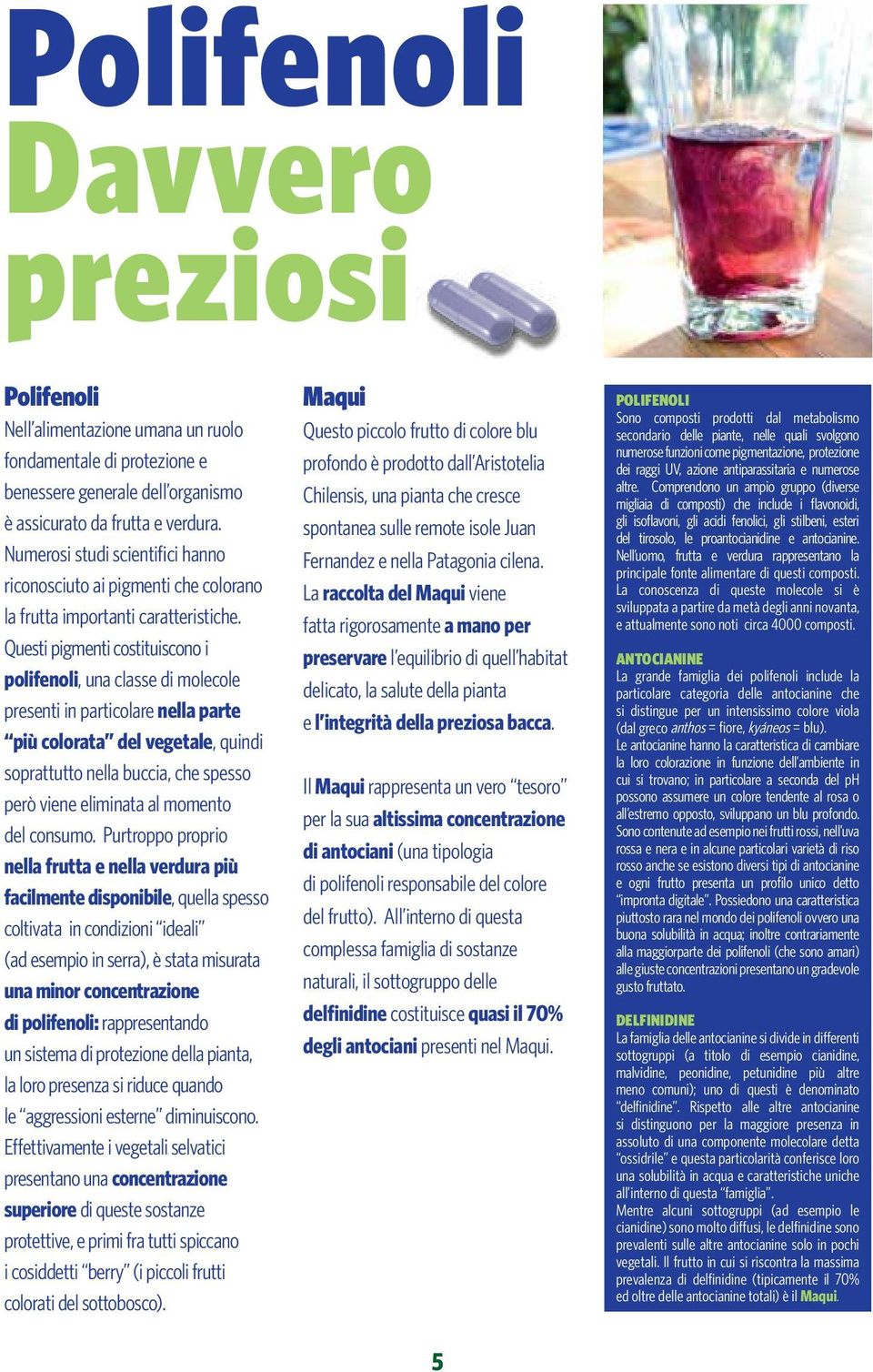 Questi pigmenti costituiscono i polifenoli, una classe di molecole presenti in particolare nella parte più colorata del vegetale, quindi soprattutto nella buccia, che spesso però viene eliminata al