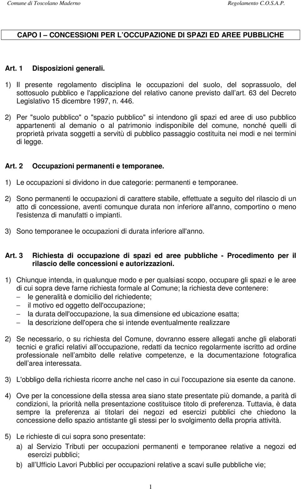 63 del Decreto Legislativo 15 dicembre 1997, n. 446.