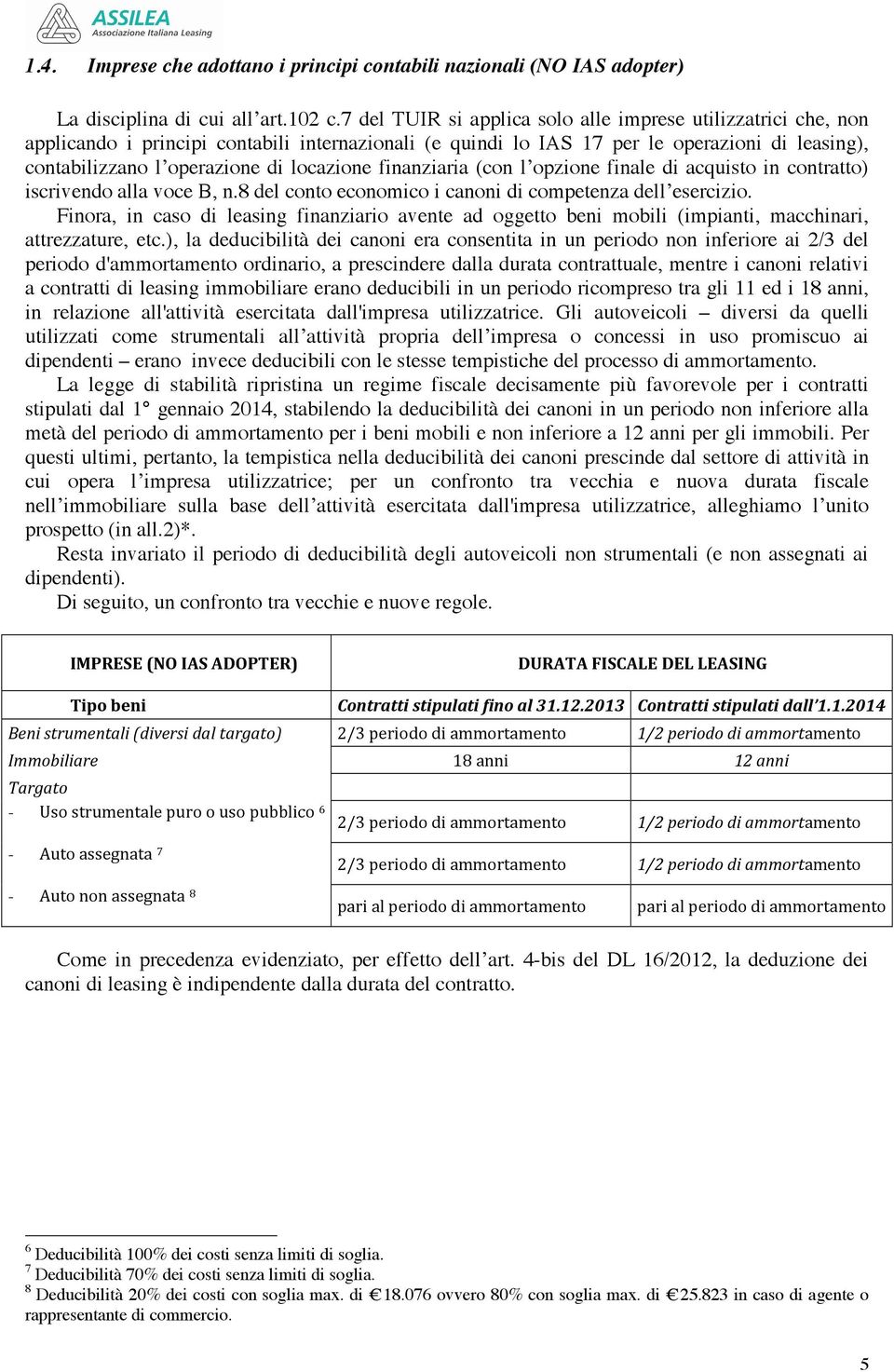 locazione finanziaria (con l opzione finale di acquisto in contratto) iscrivendo alla voce B, n.8 del conto economico i canoni di competenza dell esercizio.