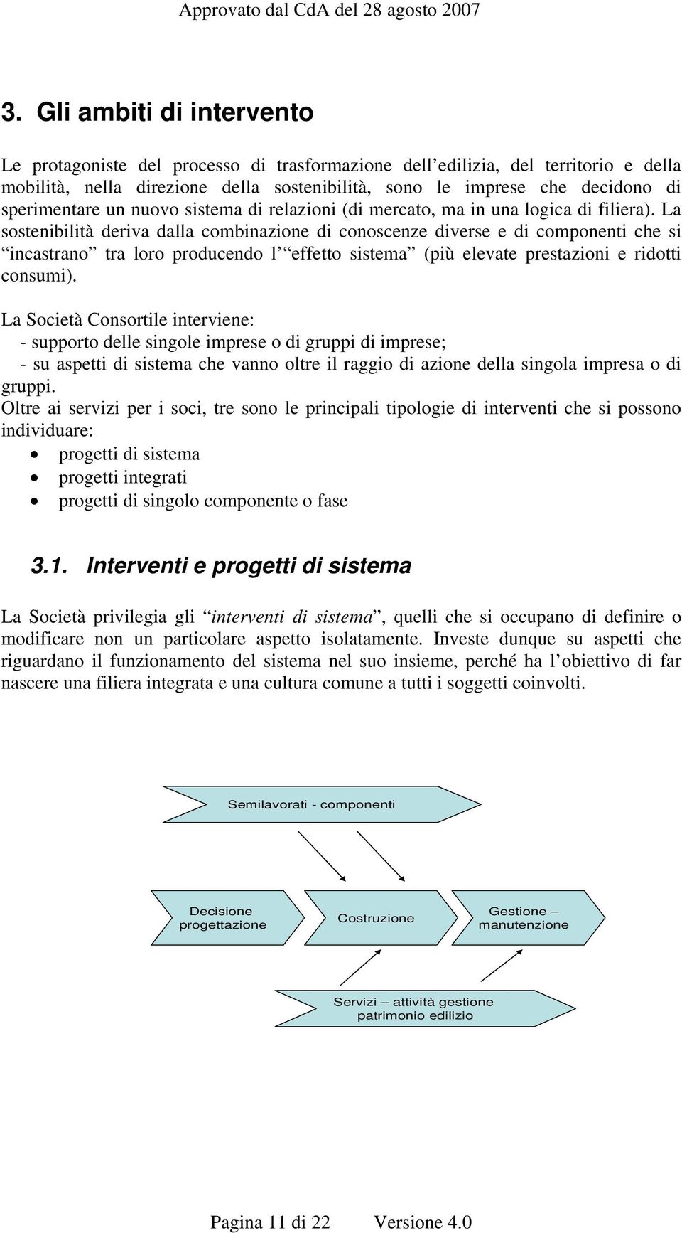 La sostenibilità deriva dalla combinazione di conoscenze diverse e di componenti che si incastrano tra loro producendo l effetto sistema (più elevate prestazioni e ridotti consumi).